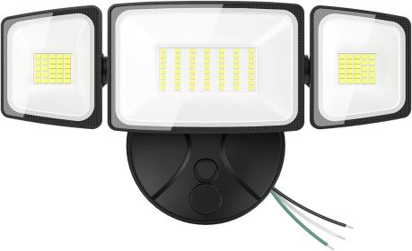 75W Flood Lights Outdoor, 7000LM Brightness Security Lights Switch Controlled, 3 Adjustable Heads, IP65 Waterproof 75W Flood Lights Outdoor, 7000LM Brightness Security Lights Switch Controlled, 3 Adjustable Heads, IP65 Waterproof